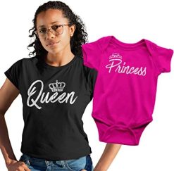 Queen T-Shirt Prince Onsie, Gift For New Mom, Womens Black 2XL Shirt & Black -Vest Shirt Sales 41VLMNxj08L. AC