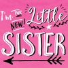 Texas Tees I'm The New Little Sister Bodysuit, Hipster Design, Includes Pink 0-3 Mo -Vest Shirt Sales 515lgb2QecL
