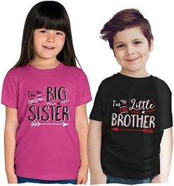 Texas Tees Hipster Design Sibling Shirt, Big Bro Little Sis, Includes Two Medium 10-12 -Vest Shirt Sales 519VZtd4oS. AC 2