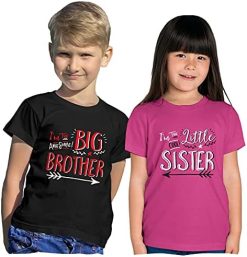 Texas Tees Hipster Design Sibling Shirt, Big Bro Little Sis, Includes Two Medium 10-12 -Vest Shirt Sales 51S4lLRIotS. AC 3