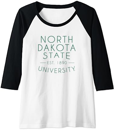 North Dakota State University NDSU Bison Simple Raglan Baseball Tee North Dakota State University NDSU Bison Simple Raglan Baseball Tee -Vest Shirt Sales A1
