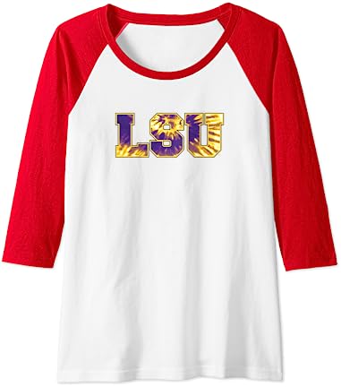 LSU Tigers Tie-Dye Raglan Baseball Tee LSU Tigers Tie-Dye Raglan Baseball Tee -Vest Shirt Sales
