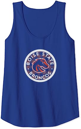Boise State University BSU Broncos Plaid Badge Tank Top Boise State University BSU Broncos Plaid Badge Tank Top -Vest Shirt Sales