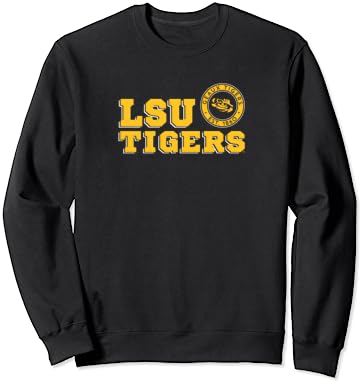 LSU Tigers Block Text Sweatshirt LSU Tigers Block Text Sweatshirt -Vest Shirt Sales