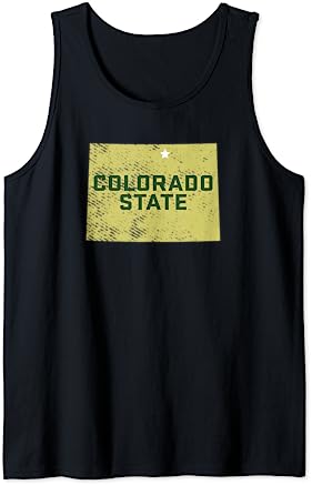 Colorado State University Rams State Shape Tank Top Colorado State University Rams State Shape Tank Top -Vest Shirt Sales