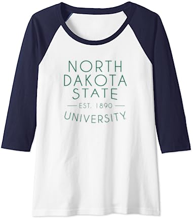 North Dakota State University NDSU Bison Simple Raglan Baseball Tee North Dakota State University NDSU Bison Simple Raglan Baseball Tee -Vest Shirt Sales A1MRY