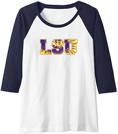 LSU Tigers Tie-Dye Raglan Baseball Tee LSU Tigers Tie-Dye Raglan Baseball Tee -Vest Shirt Sales A1MRY