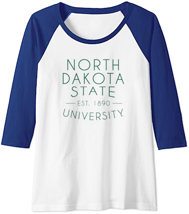 North Dakota State University NDSU Bison Simple Raglan Baseball Tee North Dakota State University NDSU Bison Simple Raglan Baseball Tee -Vest Shirt Sales