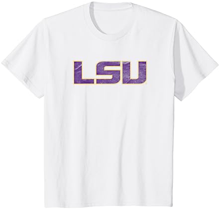 LSU Tigers Distressed Primary T-Shirt LSU Tigers Distressed Primary T-Shirt -Vest Shirt Sales