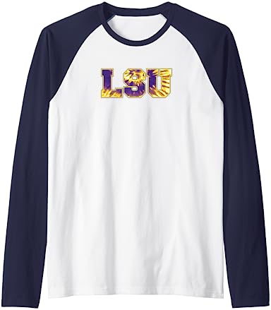 LSU Tigers Tie-Dye Raglan Baseball Tee LSU Tigers Tie-Dye Raglan Baseball Tee -Vest Shirt Sales