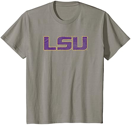 LSU Tigers Distressed Primary T-Shirt LSU Tigers Distressed Primary T-Shirt -Vest Shirt Sales