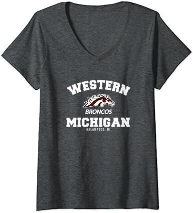 Western Michigan University Broncos Circle Logo V-Neck T-Shirt Western Michigan University Broncos Circle Logo V-Neck T-Shirt -Vest Shirt Sales B1VTtH