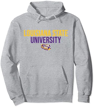 LSU Tigers Stacked Pullover Hoodie LSU Tigers Stacked Pullover Hoodie -Vest Shirt Sales B1Wsm