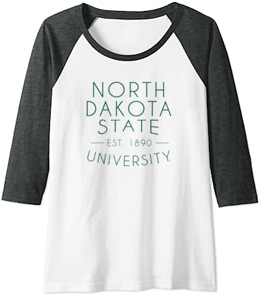 North Dakota State University NDSU Bison Simple Raglan Baseball Tee North Dakota State University NDSU Bison Simple Raglan Baseball Tee -Vest Shirt Sales