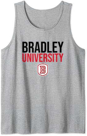 Bradley University Braves Stacked Tank Top Bradley University Braves Stacked Tank Top -Vest Shirt Sales