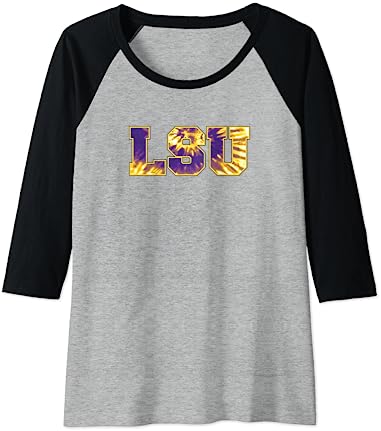 LSU Tigers Tie-Dye Raglan Baseball Tee LSU Tigers Tie-Dye Raglan Baseball Tee -Vest Shirt Sales