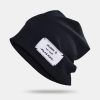 Unisex Cotton Solid Color Embroidery Letter Patch Double-layer Breathable Fashion Brimless Beanie Hat -Vest Shirt Sales 104d8b74 fd07 4ea3 9c11 ba1351fe1878