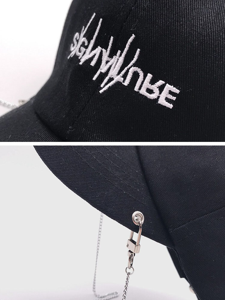 296a37ef-3ee2-4f4f-8e67-1e5e91d2df5f.jpg Unisex Cotton Solid Color Letter Pattern Embroidery Long Chain Decoration Personality All-match Baseball Cap -Vest Shirt Sales 296a37ef 3ee2 4f4f 8e67 1e5e91d2df5f