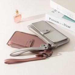 Women Faux Leather Solid Multi-function Long Wallet 12 Card Slots Phone Clutch Bags -Vest Shirt Sales 43aa8b9b 2fd8 4add b8ed 83122a8a5bca