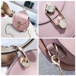 Women Concise Metal Ring Chain Shoulder Portable Handbag -Vest Shirt Sales 5ce34e51 0540 429f 9778 b60b32266c68