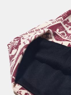 Unisex Cotton Vintage Overlay Graffiti Letter Pattern Print Fashion Brimless Beanie Hat -Vest Shirt Sales 5fc22eea 3e76 49e9 819e fc059b75f61d