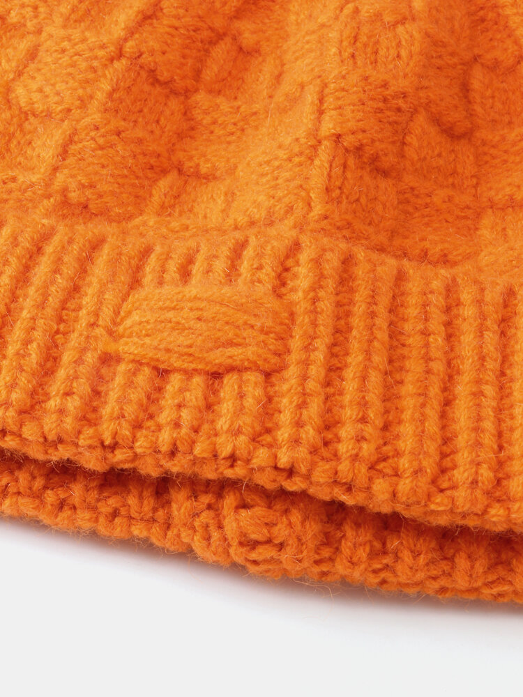 67b4d6ac-eb47-4829-9158-7024414cf586.jpg Unisex Knitted Solid Color Lattice All-match Warmth Brimless Beanie Hat -Vest Shirt Sales 67b4d6ac eb47 4829 9158 7024414cf586