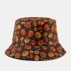 Halloween Unisex Cotton Overlay Cartoon Pumpkin Ghost Pattern Print Funny Sunshade Bucket Hat -Vest Shirt Sales 7157886b 4517 400b 98ae 5bb9683235ca