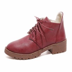 Stacked Heel Lace Up Ankle Boots -Vest Shirt Sales 73e6576e f610 40e1 9e52 08dd05f9fbe6