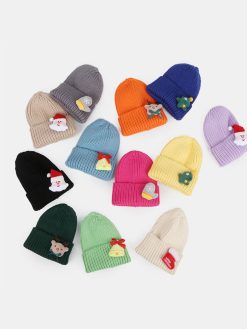 Unisex Polyester Cotton Knitted Solid Color Christmas Element Cartoon Decoration All-match Warmth Brimless Beanie Hat -Vest Shirt Sales 914c8b16 c30c 4080 ab0e e2737cf22077