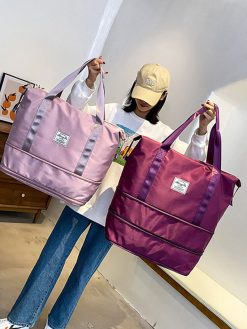 Oxford Large Capacity Dry And Wet Separation Two Layers Scalable Design Waterproof Anti-Scratch Duffel Travel Bag Yoga Gym Bags -Vest Shirt Sales af8cff7f 10c3 4822 9295 6037e5105c7b