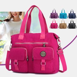 Handbag Mummy Bag 2018 Autumn New Women Bag Large Capacity Travel Handbag Waterproof Ms. Shoulder Bag -Vest Shirt Sales b3380005 2f7e 4184 97a9 8660460b26e8