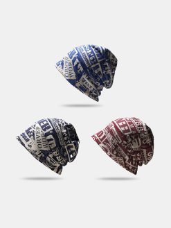 Unisex Cotton Vintage Overlay Graffiti Letter Pattern Print Fashion Brimless Beanie Hat -Vest Shirt Sales d1a34e17 8d36 4fe7 bde1 de9b304dcc4c