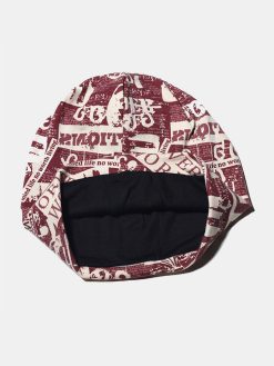 Unisex Cotton Vintage Overlay Graffiti Letter Pattern Print Fashion Brimless Beanie Hat -Vest Shirt Sales de86a53b 44fa 4863 8f11 216e1913580c