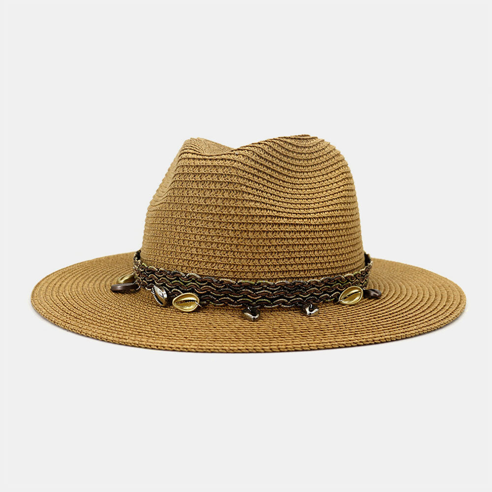 f1ed8bf7-2dc0-4264-887d-474727975f8a.jpg Men And Women British Wind Jazz Straw Hat Outdoor Sunscreen Breathable Big Brim Sun Hat -Vest Shirt Sales f1ed8bf7 2dc0 4264 887d 474727975f8a
